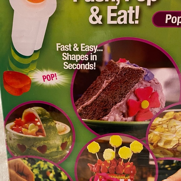 Pop Chef, shape fruit cutter as seen on tv. 10 piece kit. Never used. - Picture 3 of 14